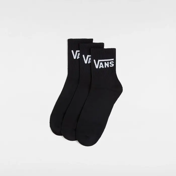 Ponožky VANS čierne 3 páry MN CLASSIC Half Crew VN000BHXBLK1