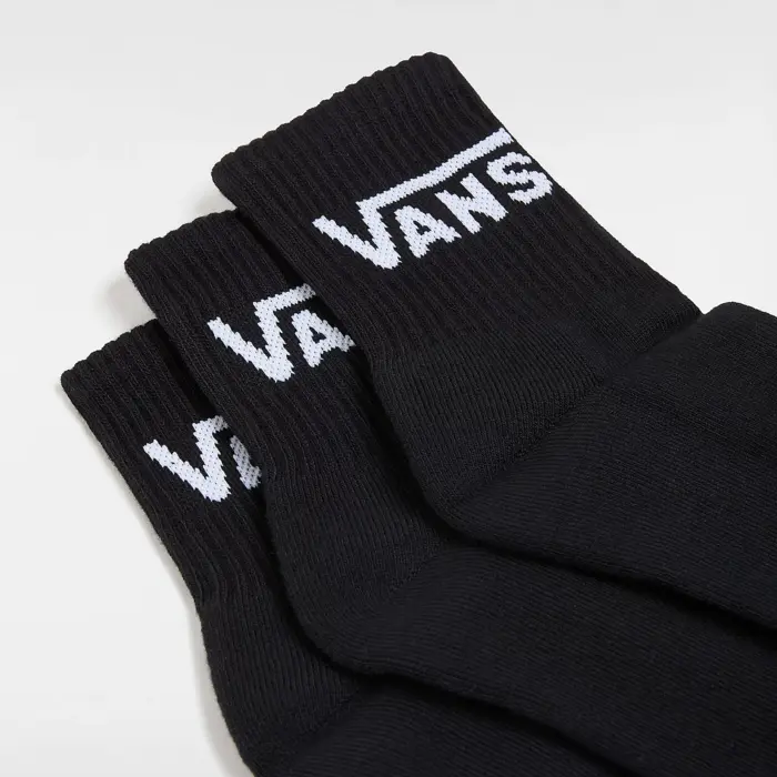 Ponožky VANS čierne 3 páry MN CLASSIC Half Crew VN000BHXBLK1