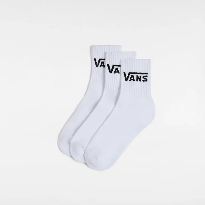 Ponožky VANS biele 3 páry MN CLASSIC Half Crew VN000BHXWHT1