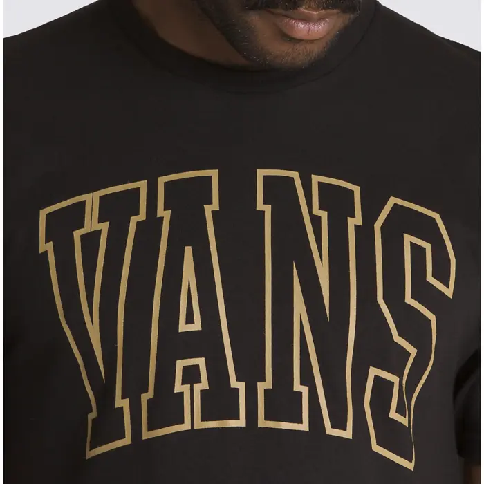 Tričko VANS čierne VANS ARCHED LINE SS TEE VN000F4KBLK1