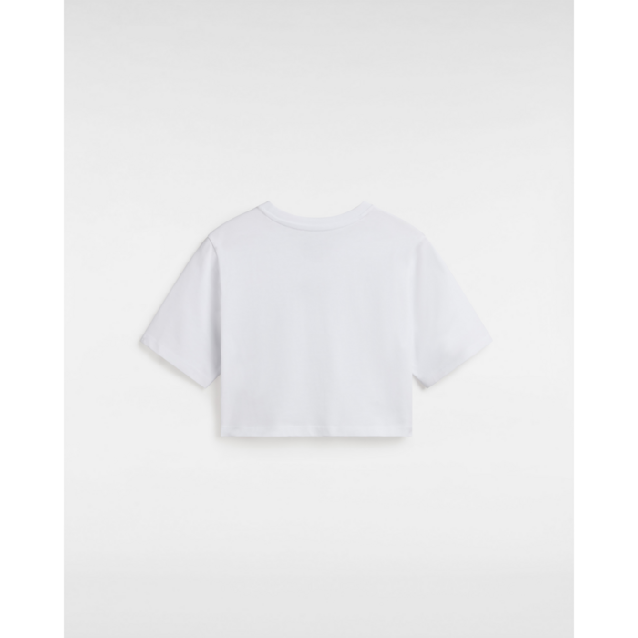 Tričko VANS biele WM FLYING V CROP CREW VN000GFFWHT1