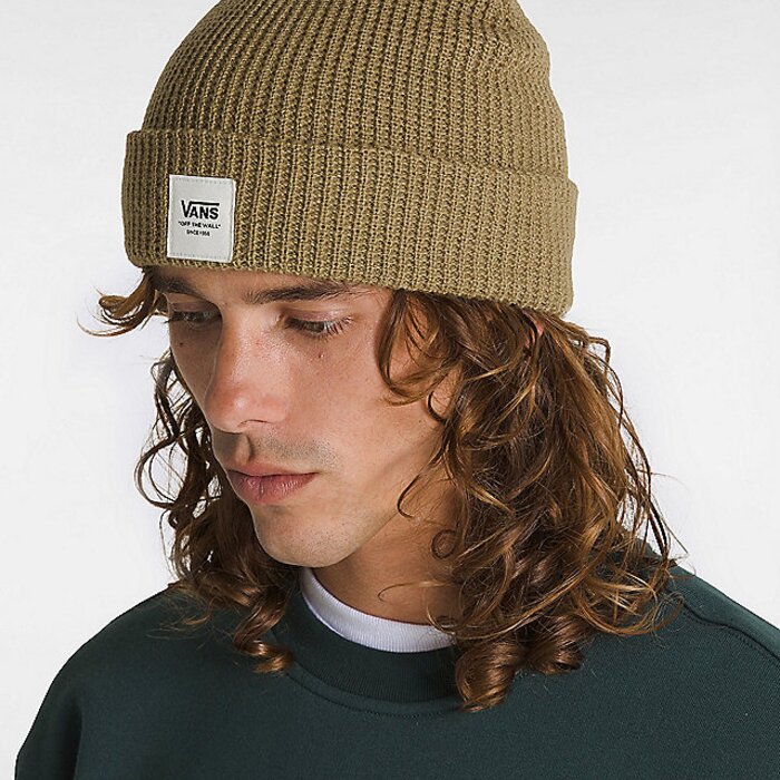 Čiapka VANS zelená Vans Waffle Cuff Beanie VN000HSUCUQ1