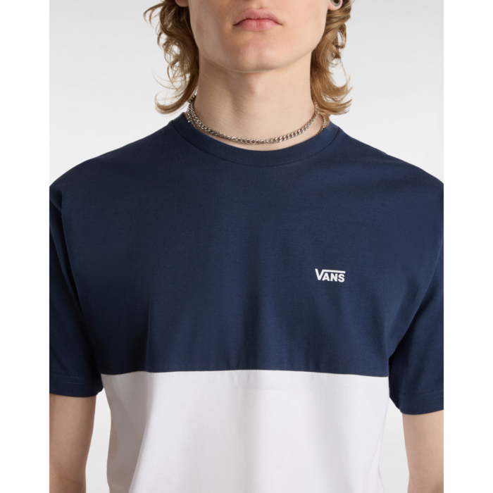 Tričko VANS modro/biele MN COLORBLOCK TEE VN0A3CZDK9T1