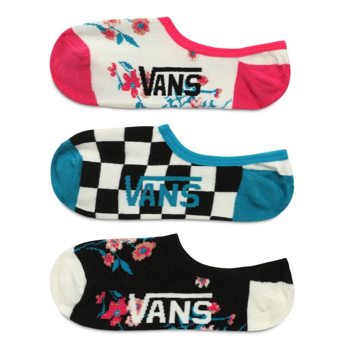 Ponožky VANS farebné 3 páry WM CHECK CANO KICK VN0A4S7M4481