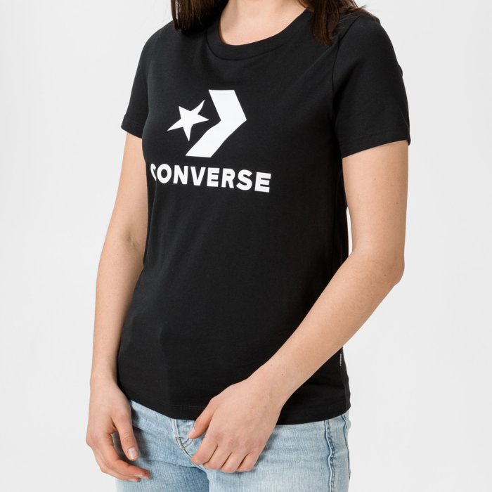 Tričko Converse čierne W STAR CHEVRON TEE 10018569-A02
