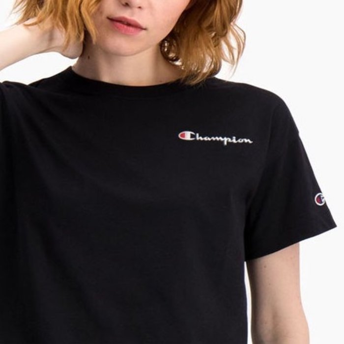 Tričko CHAMPION čierne Crewneck T Shirt 113090 KK001 NBK