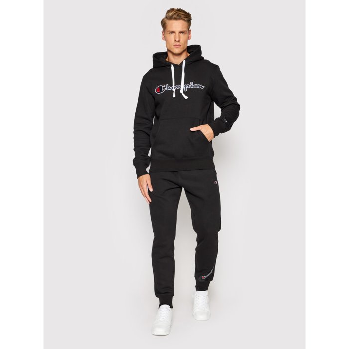 Mikina CHAMPION čierna Hooded Sweatshirt 219827 KK001 NBK
