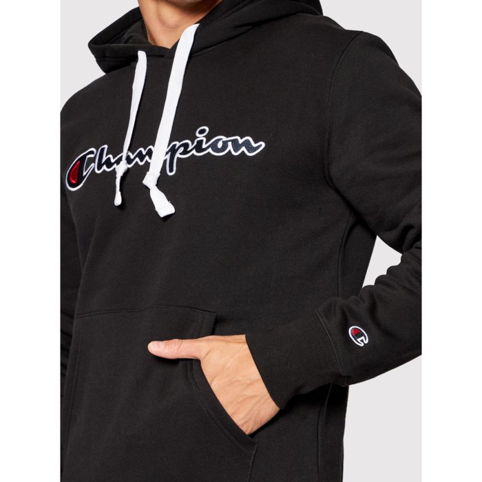 Mikina CHAMPION čierna Hooded Sweatshirt 219827 KK001 NBK