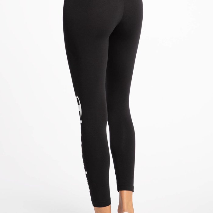 Legíny Champion čierne W 3/4 Crop Leggings  Logo 114449 KK001 NBK