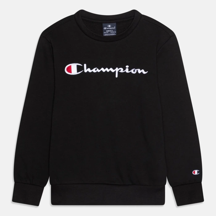 Mikina CHAMPION čierna LOGO Crew Sweatshirt 219828 KK001 NBK