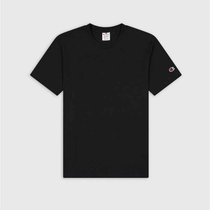 Tričko CHAMPION čierne Crewneck T Shirt 218496 KK001 NBK