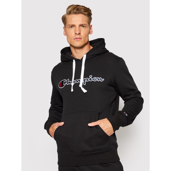 Mikina CHAMPION čierna Hooded Sweatshirt 219827 KK001 NBK