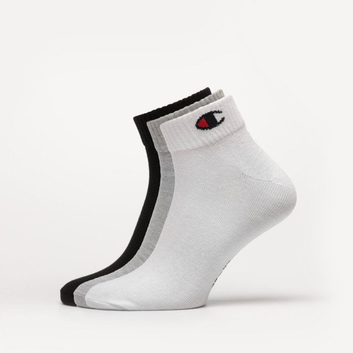 Ponožky Champion farebné 3 páry 3pk Quarter Socks U20099 EM006 OXGM/WHT/NBK
