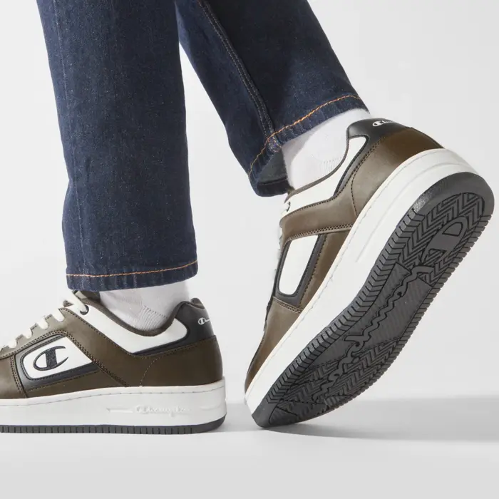 Obuv CHAMPION bielo/hnedá Foul Play Element low S21883 WW003 WHT