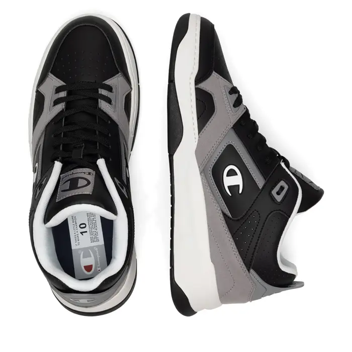 Obuv CHAMPION sivá OVERTIME MID Cut Shoe S22274 KK001 BLK/GREY