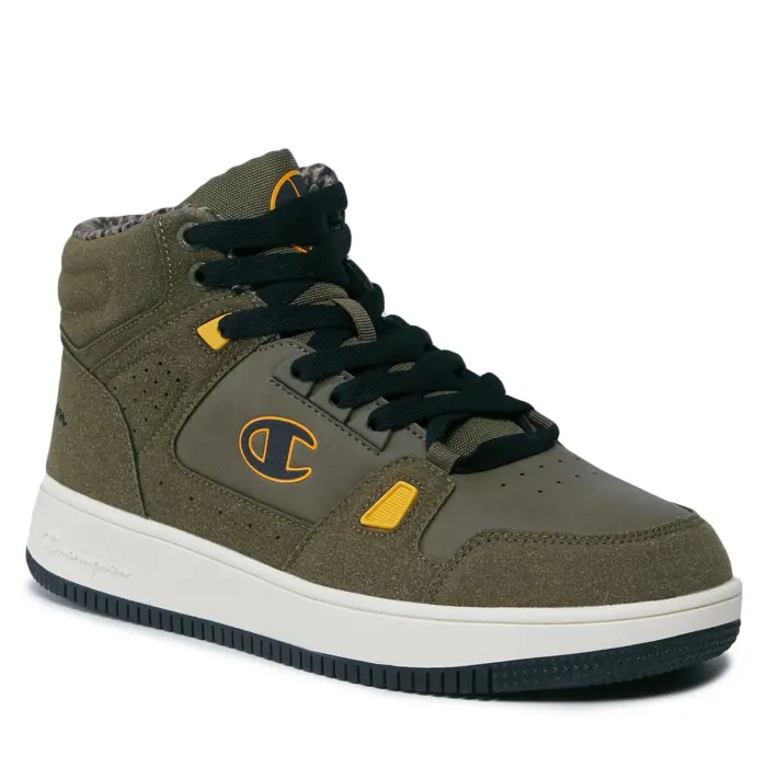 Obuv CHAMPION zelené REBOUND MID WINTERIZED S22131 GS521 MYG/YELLOW
