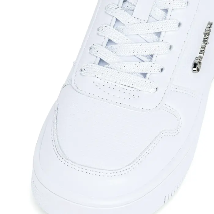 Obuv CHAMPION biela REBOUND PLATFORM CHROMO Low Cut Shoe S11715 WW015 WHT/SILVER