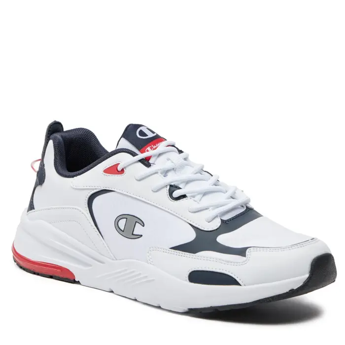 Obuv CHAMPION biela RAMP UP RIPSTOP Low Cut Shoe S22170 WW005 WHT/NNY/RED