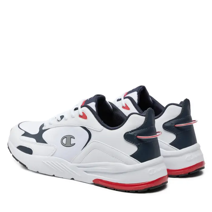 Obuv CHAMPION biela RAMP UP RIPSTOP Low Cut Shoe S22170 WW005 WHT/NNY/RED
