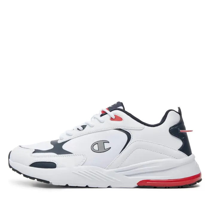 Obuv CHAMPION biela RAMP UP RIPSTOP Low Cut Shoe S22170 WW005 WHT/NNY/RED