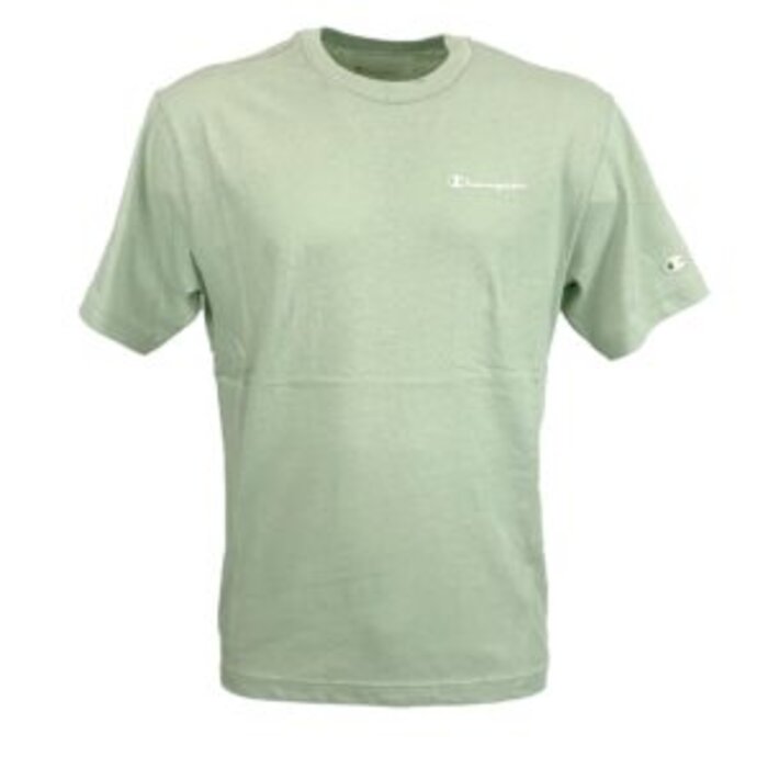 Tričko CHAMPION zelené Crewneck T Shirt 219787 GS072 DTSG