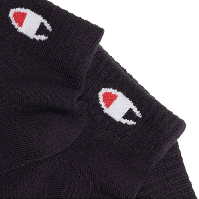 Ponožky Champion čierne 3 páry 3pk Quarter Socks U20099 KK001 NBK/NBK