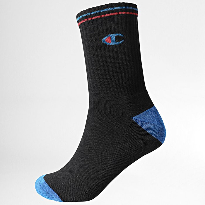 Ponožky CHAMPION farebné 3 páry CREW SOCKS U20013 WW009 NBK/WHT/OXGM