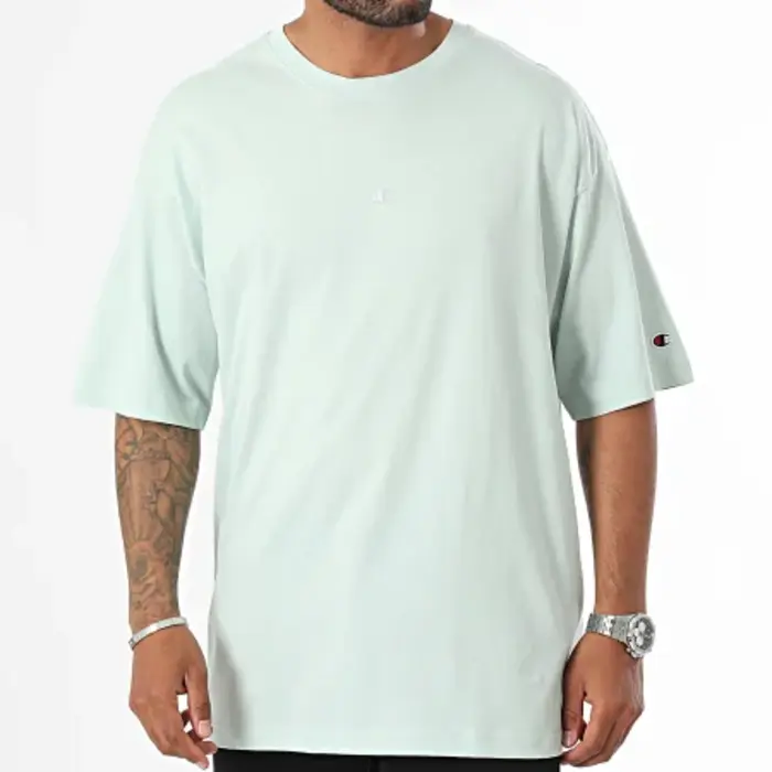 Tričko CHAMPION tyrkysové Crewneck T Shirt 220279 GS122 SURF
