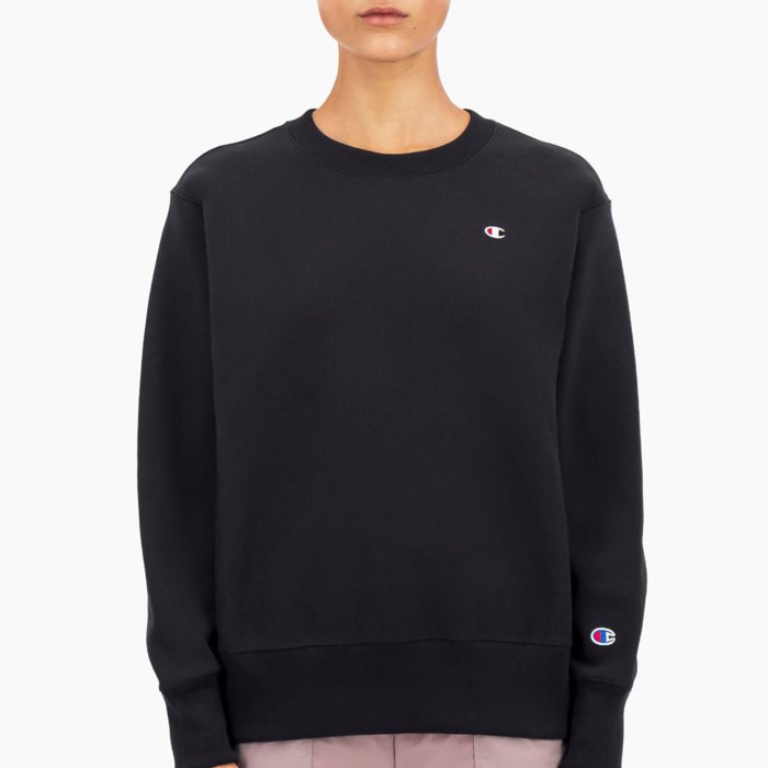 Mikina CHAMPION čierna C Logo Crew Sweat 113351 KK001 NBK