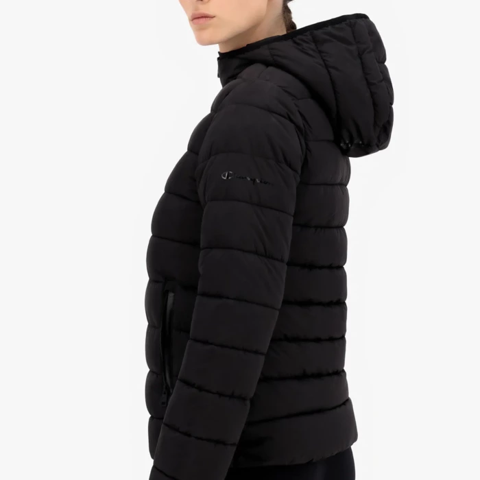 Zimná bunda CHAMPION čierna Hooded  Polyfilled Jacket 114549 KK001 NBK