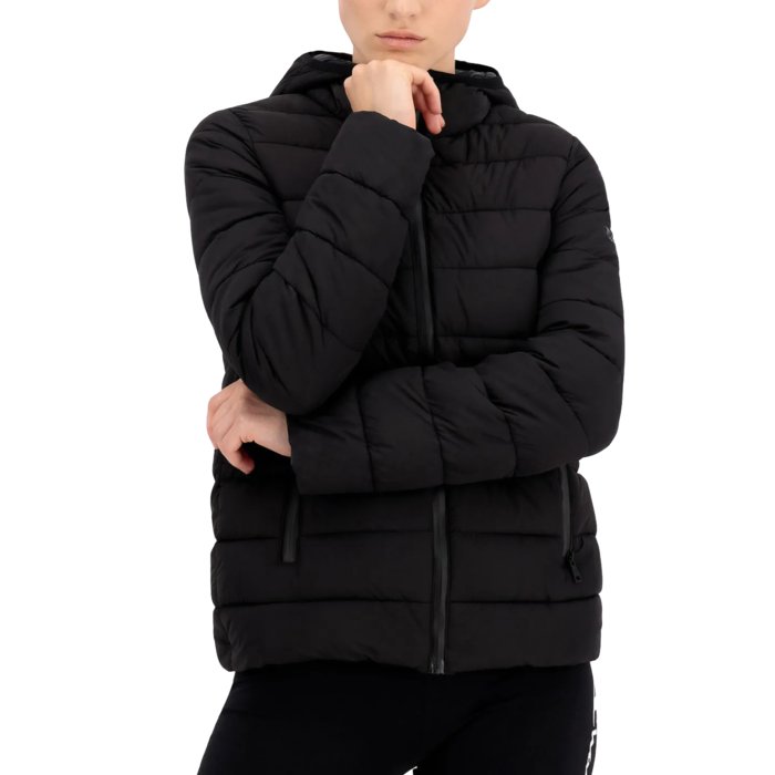 Zimná bunda CHAMPION čierna Hooded  Polyfilled Jacket 114549 KK001 NBK