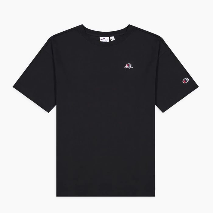 Tričko CHAMPION čierne WM Maxi T Shirt 114931 KK001 NBK