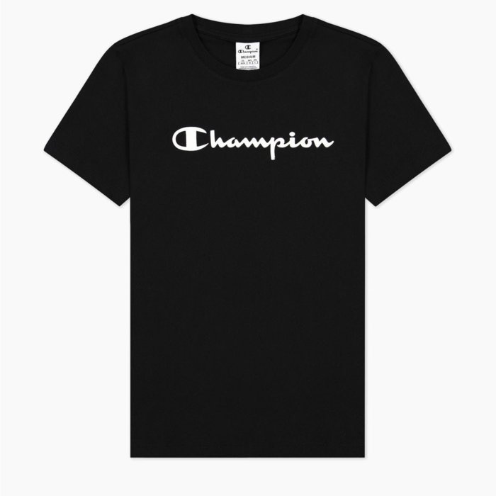 Tričko CHAMPION čierne Crewneck T Shirt 115422 KK001 NBK
