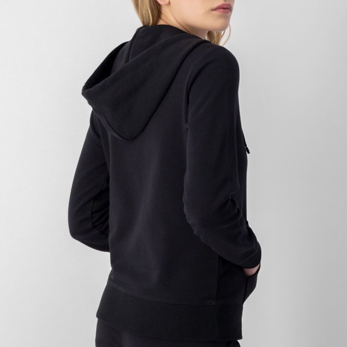 Mikina CHAMPION čierna Hooded Full Zip Sweatshirt 116090 KK001 NBK