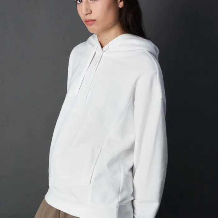 Mikina CHAMPION biela Hooded Sweatshirt 117114 WW001 WHT