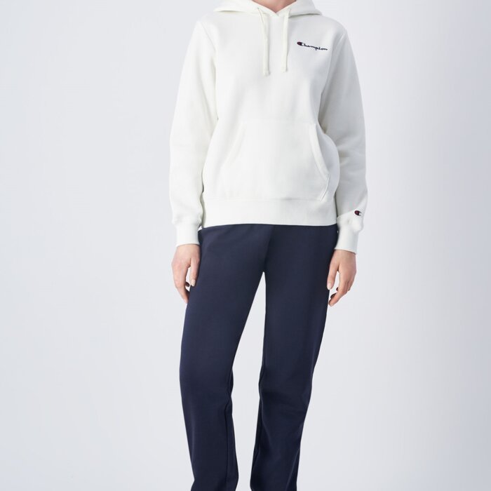 Mikina CHAMPION biela Hooded Sweatshirt 117530 WW003 STR