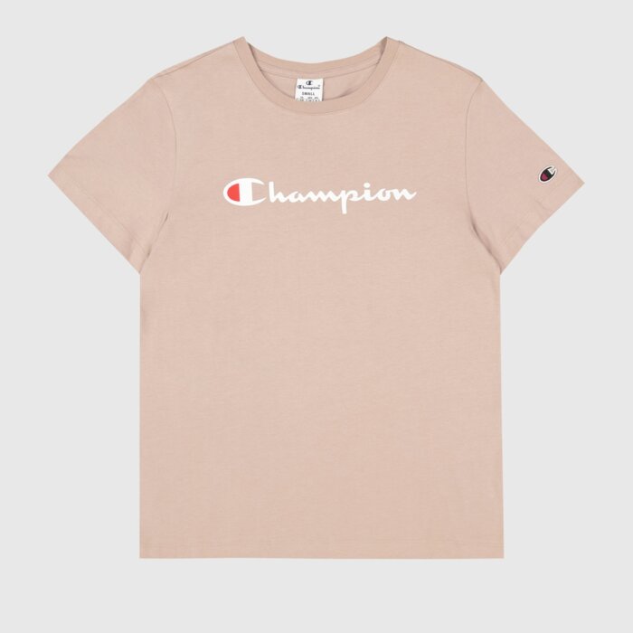 Tričko CHAMPION krémové Crewneck T Shirt 117534 MS079 WTP