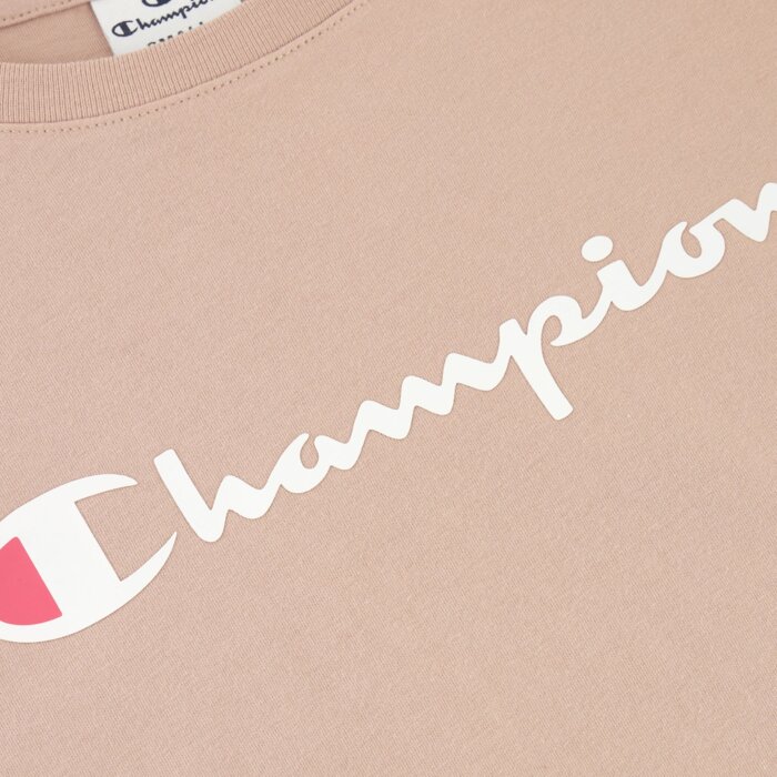 Tričko CHAMPION krémové Crewneck T Shirt 117534 MS079 WTP