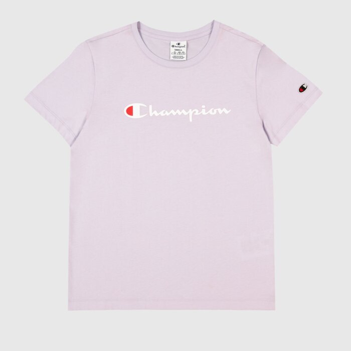 Tričko CHAMPION fialové Crewneck T Shirt 117534 VS057 ORP