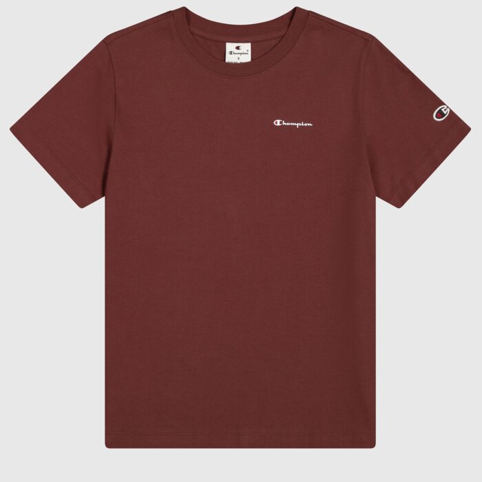 Tričko CHAMPION hnedé Crewneck T Shirt 117535 MS524 HCH