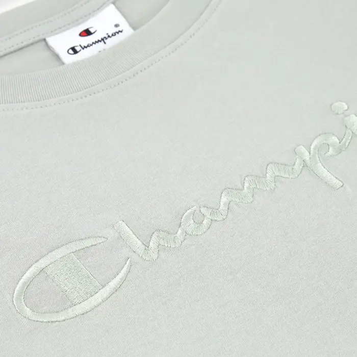 Tričko CHAMPION tyrkysové SS Tee T Shirt 117650 GS129 CVS