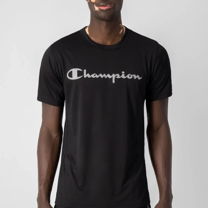 Tričko CHAMPION čierne Crewneck T Shirt 218037 KK001 NBK