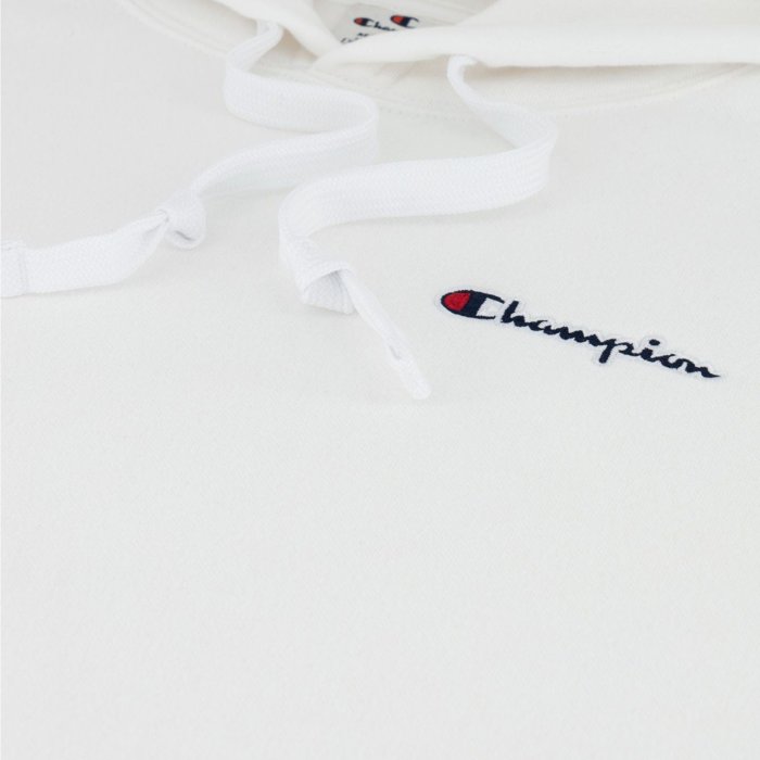 Mikina CHAMPION biela Hooded Sweatshirt 220258 WW001 WHT