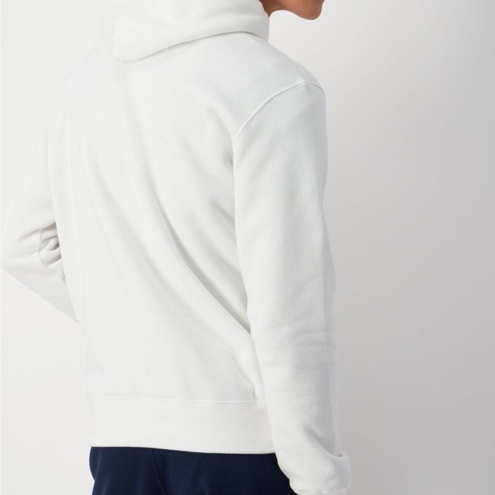Mikina CHAMPION biela Hooded Sweatshirt 220258 WW001 WHT