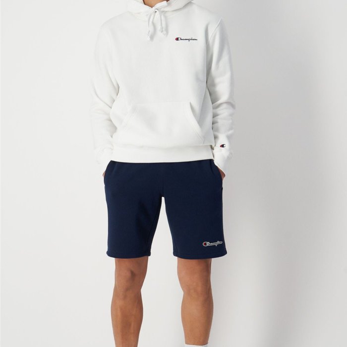 Mikina CHAMPION biela Hooded Sweatshirt 220258 WW001 WHT