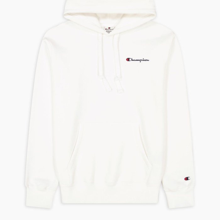 Mikina CHAMPION biela Hooded Sweatshirt 220258 WW001 WHT