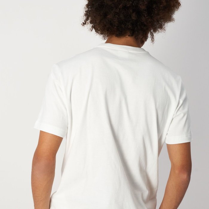 Tričko CHAMPION biele Crewneck T Shirt 218490 WW001 WHT