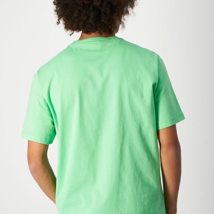 Tričko CHAMPION zelené Crewneck T Shirt 218496 GS026 SGB