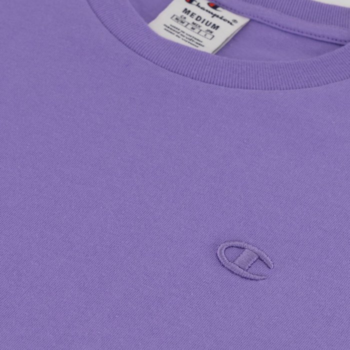 Tričko CHAMPION fialové Crewneck T Shirt 218496 VS048 PAU