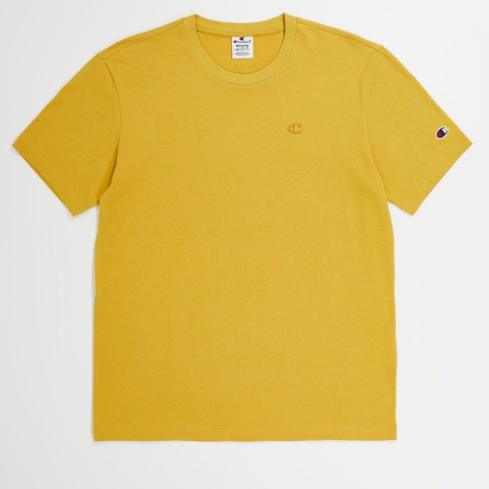 Tričko CHAMPION hnedé Crewneck T Shirt 218496 YS130 ORA
